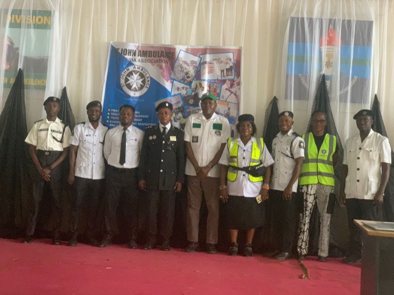 St John Ambulance Nigeria team group photo